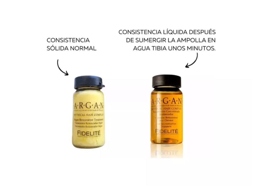 Máscara Argan 1/4kg + Ampollas Argan 3 x 15ml Fidelite