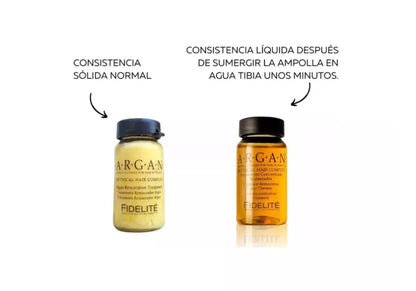 Caja De Ampollas Argan Nutrición Fidelite 15ml x 12 unidades