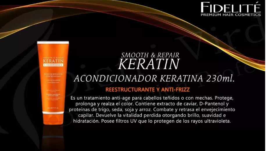 Acondicionador De Keratina Fidelite 230ml