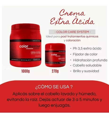 Crema Extra Ácida Color Máster Fidelite 270gr