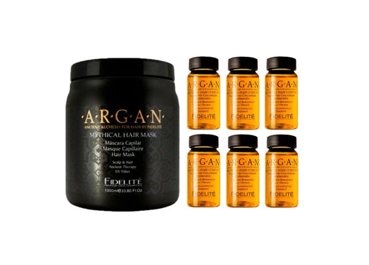 Máscara Argan 1kg + Ampollas Argan 6 x 15ml Fidelite